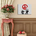 Tablou canvas 3040BANKSY006, Multicolor, 30x40x2.8 cm, SKU 969OLM1104, imagine 1