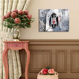 Tablou canvas 3040BANKSY008, Multicolor, 30x40x3 cm