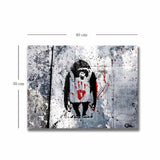 Tablou canvas 3040BANKSY008, Multicolor, 30x40x3 cm