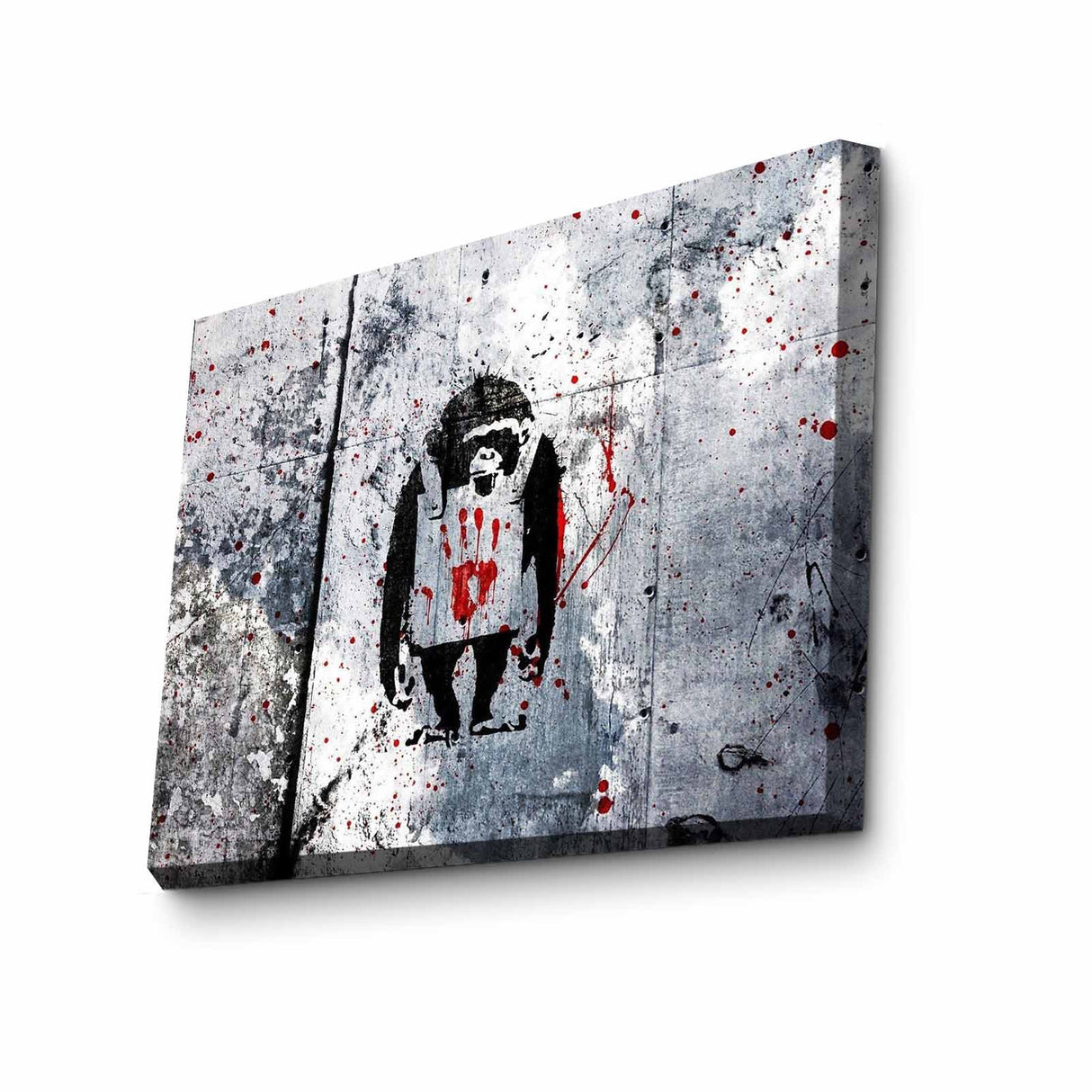 Tablou canvas 3040BANKSY008, Multicolor, 30x40x3 cm