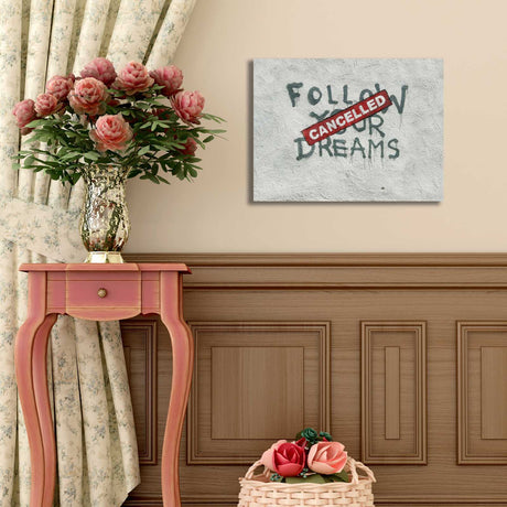 Tablou canvas 3040BANKSY009, Multicolor, 30x40x3 cm