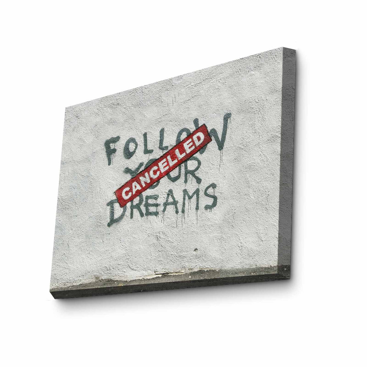 Tablou canvas 3040BANKSY009, Multicolor, 30x40x3 cm