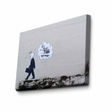 Tablou canvas 3040BANKSY010, Multicolor, 30x40x3 cm