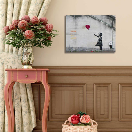 Tablou canvas 3040BANKSY015, Multicolor, 30x40x3 cm