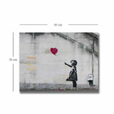 Tablou canvas 3040BANKSY015, Multicolor, 30x40x3 cm