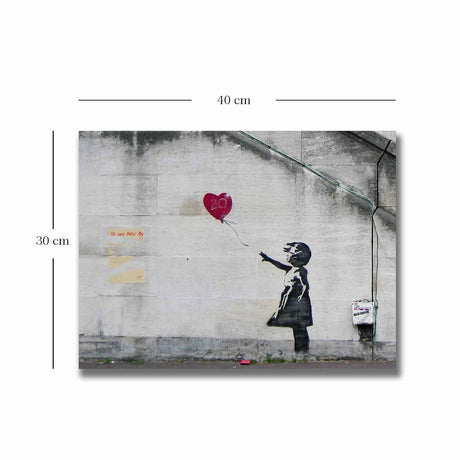 Tablou canvas 3040BANKSY015, Multicolor, 30x40x3 cm