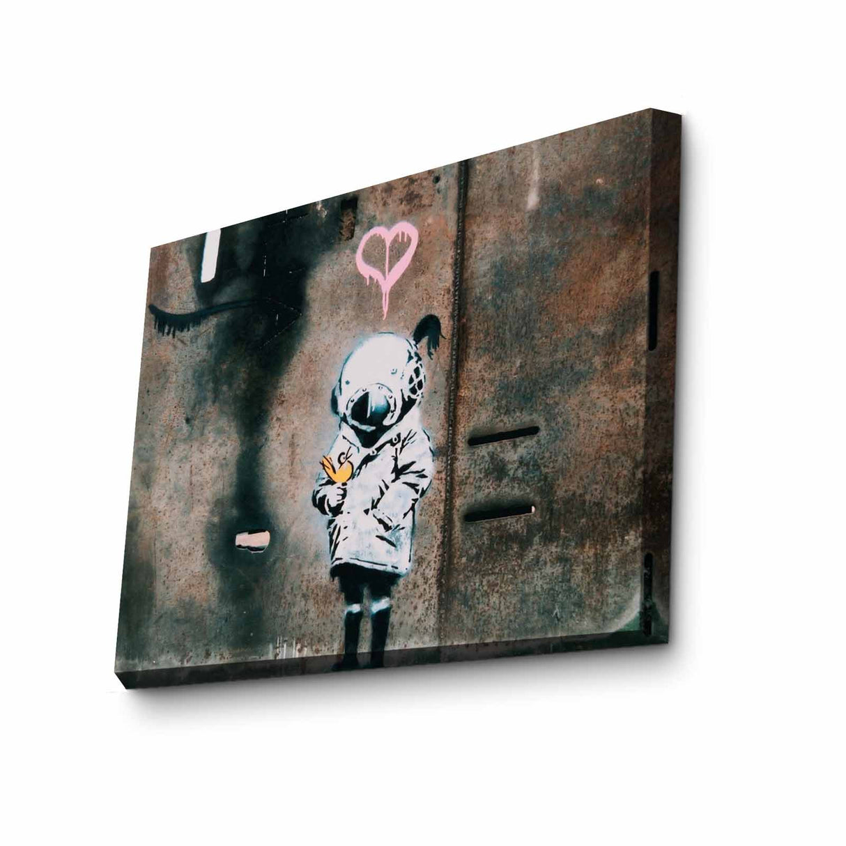 Tablou canvas 3040BANKSY017, Multicolor, 30x40x3 cm