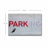 Tablou canvas 4570BANKSY016, Multicolor, 45x70x3 cm