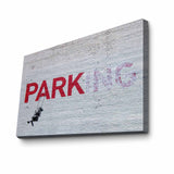 Tablou canvas 4570BANKSY016, Multicolor, 45x70x3 cm