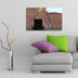 Tablou canvas 4570BANKSY019, Multicolor, 45x70x2.8 cm, SKU 969OLM1117, imagine 1