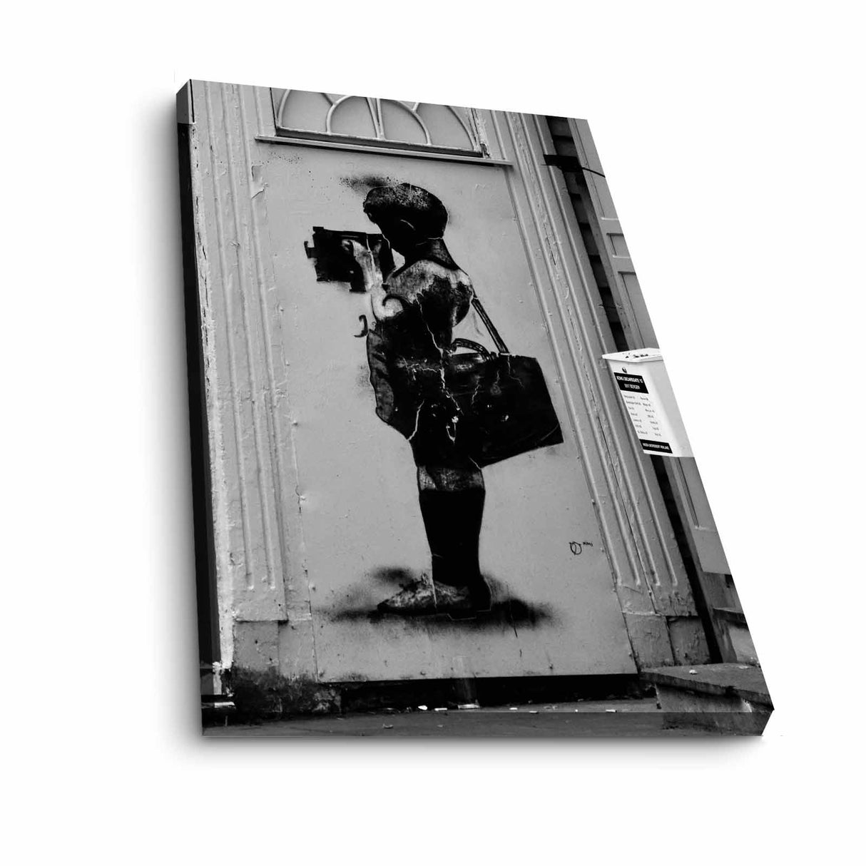 Tablou canvas 4570BANKSY025, Multicolor, 45x70x3 cm