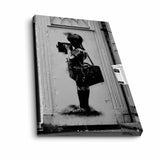 Tablou canvas 4570BANKSY025, Multicolor, 45x70x3 cm