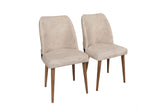 Set 2 scaune Nova 071 V2, Crem - Nuc, 50x49x90 cm