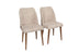 Set 2 scaune Nova 071 V2, Crem - Nuc, 50x49x90 cm, SKU 974NMB1205, imagine 1