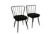 Set 2 scaune Yıldız 943 V2, Negru, 43x42x82 cm, SKU 974NMB1210, imagine 1