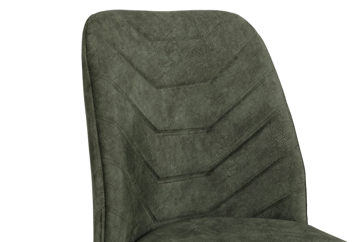 Set 4 scaune Dallas 558 V4, Nuc - Dark green, 50x49x90 cm