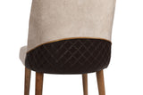 Set 4 scaune Nova 071 V4, Crem - Nuc, 50x49x90 cm