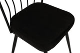 Set 4 scaune Yıldız 943 V4, Negru, 43x42x82 cm