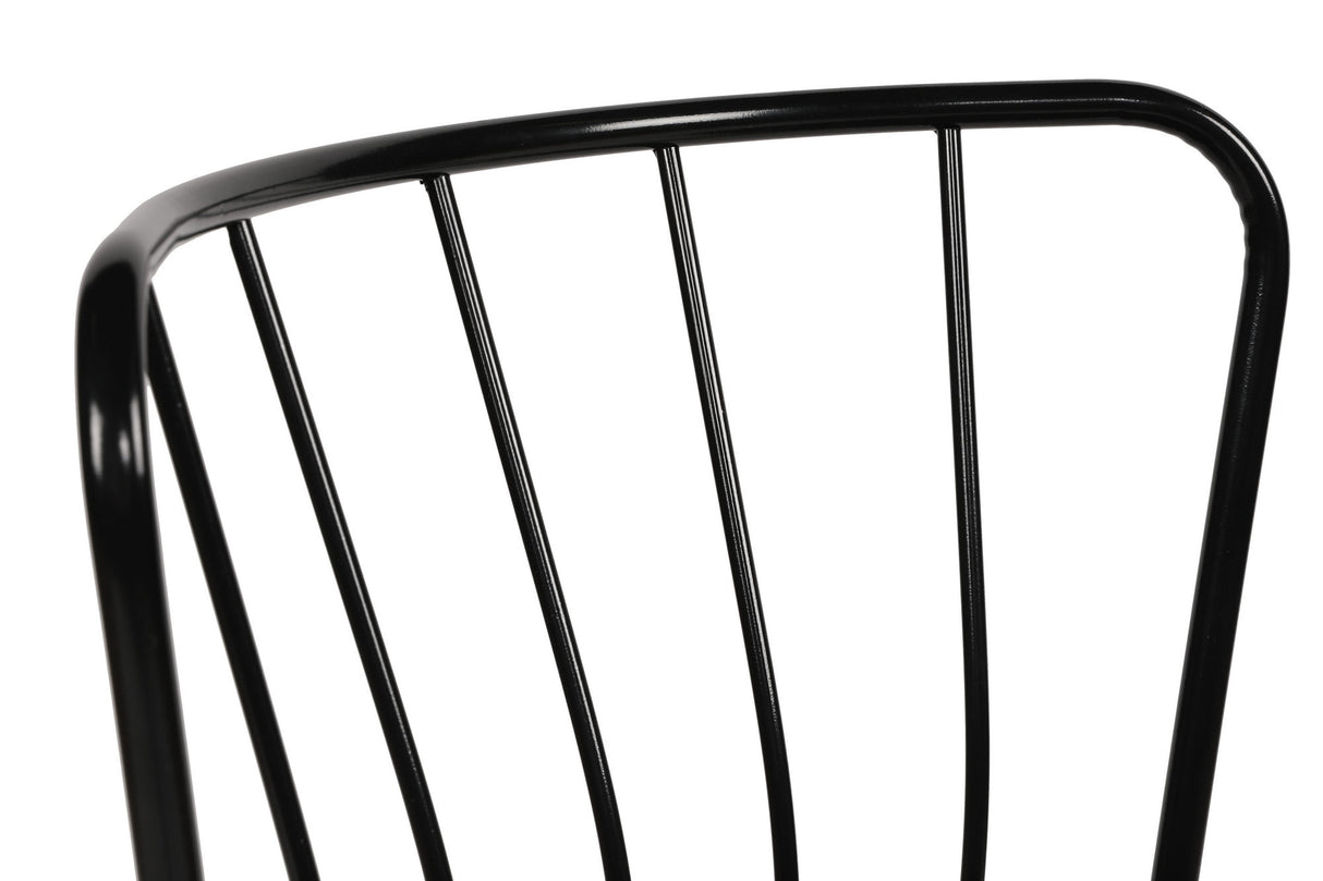 Set 4 scaune Yıldız 943 V4, Negru, 43x42x82 cm