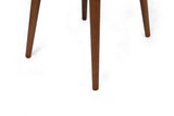 Set 4 scaune Dallas-550 V4, Bej - Nuc, 50x49x90 cm