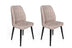 Set 2 scaune Alfa-469 V2, Crem - Negru, 50x49x90 cm, SKU 974NMB1643, imagine 1