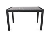 Masă dining extensibilă Silva - 1012, Negru, 120x74x75 cm