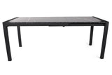 Masă dining extensibilă Silva - 1012, Negru, 120x74x75 cm