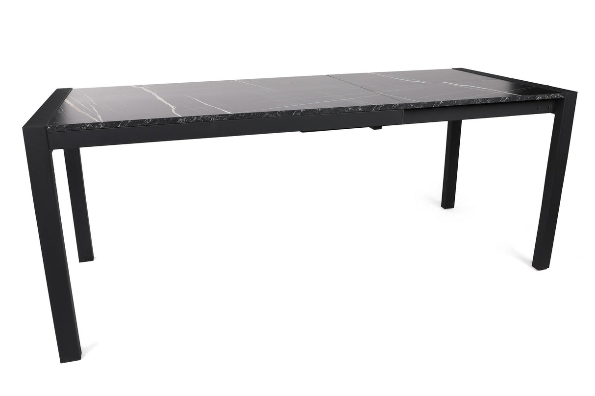 Masă dining extensibilă Silva - 1012, Negru, 120x74x75 cm