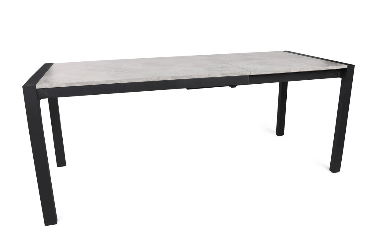 Masă dining extensibilă Silva - 1013, Mink - Negru, 120x74x75 cm