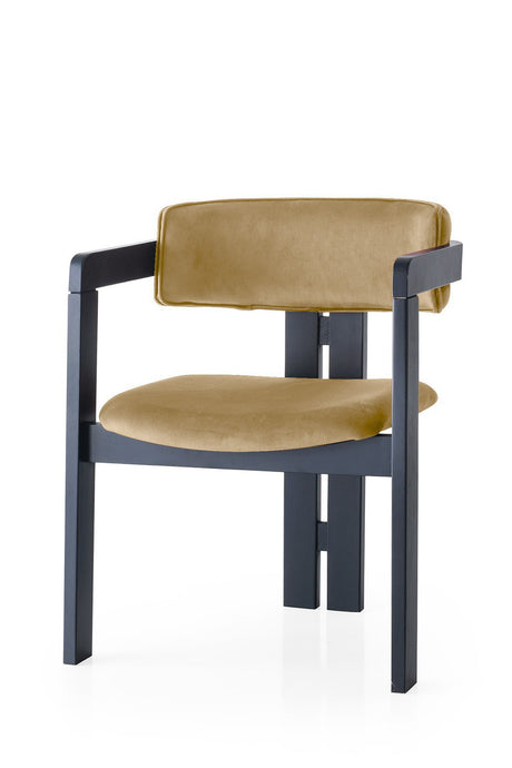 Scaun CO - 021, Negru - Light taupe, 58x49x76 cm
