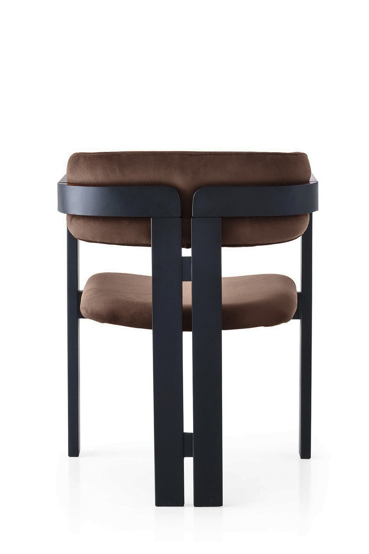 Scaun CO - 022, Negru - Maro, 58x49x76 cm