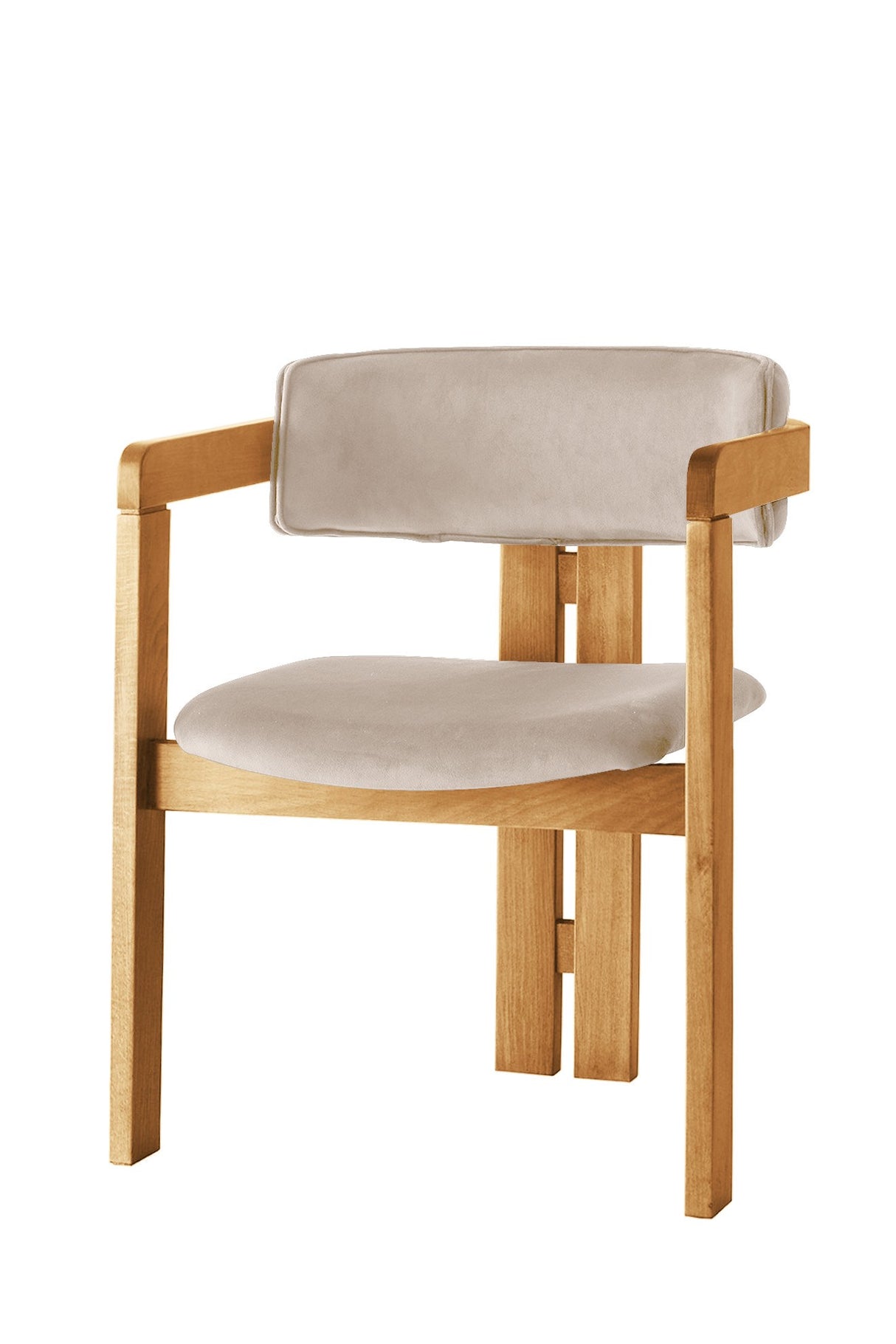 Scaun CO - 034, Stejar - Bej, 58x49x76 cm