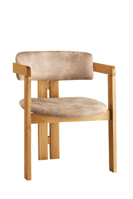 Scaun CO - 041, Stejar - Bej, 58x49x76 cm