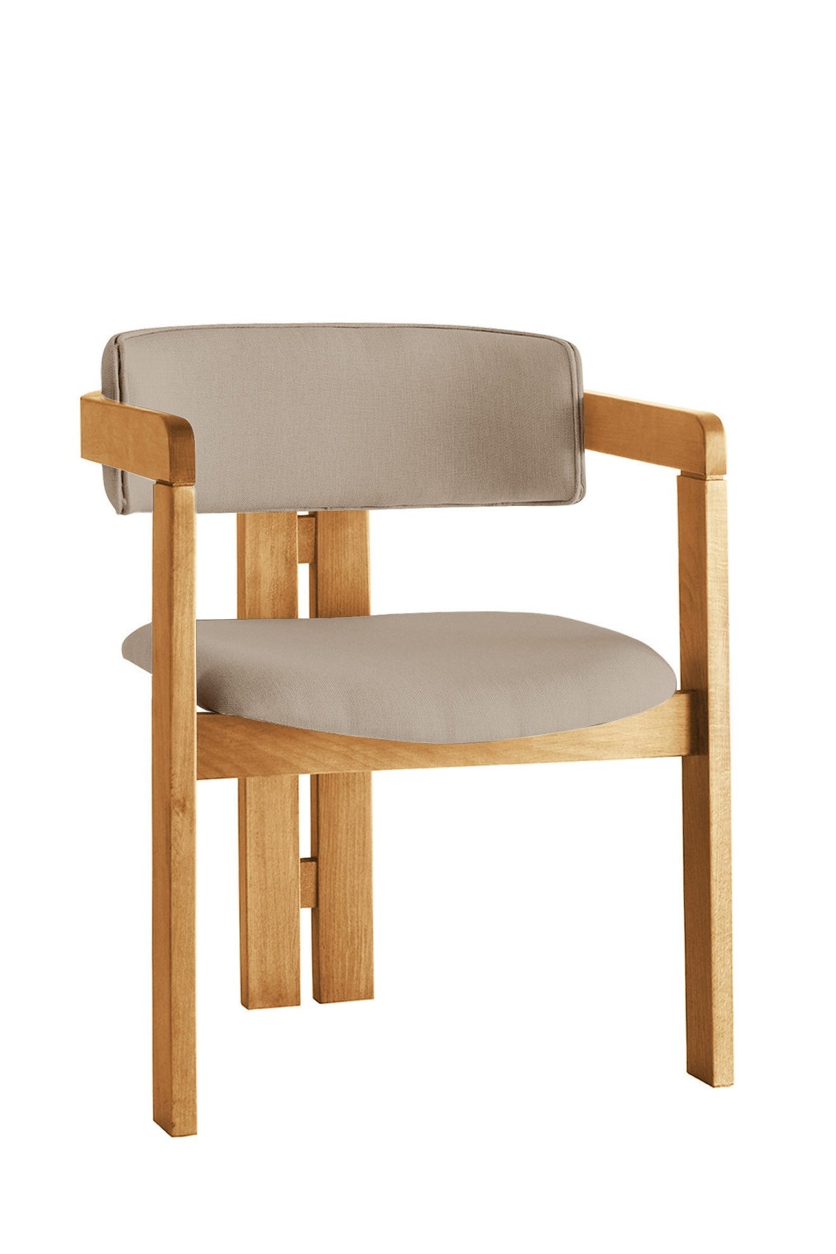 Scaun CO - 042, Stejar - Mink, 58x49x76 cm