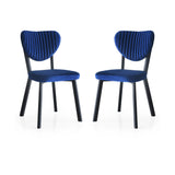 Set 2 scaune Beta - 837, Bleumarin, 46x54x86 cm