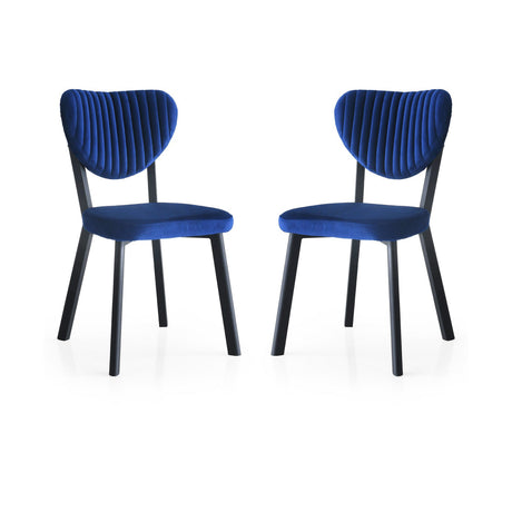 Set 2 scaune Beta - 837, Bleumarin, 46x54x86 cm