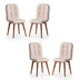 Set 4 scaune Retro - 708, Crem, 41x51x88 cm, SKU 974NMB1831, imagine 1