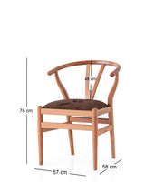 Scaun Magma - 4401, Stejar - Maro, 57x58x78 cm