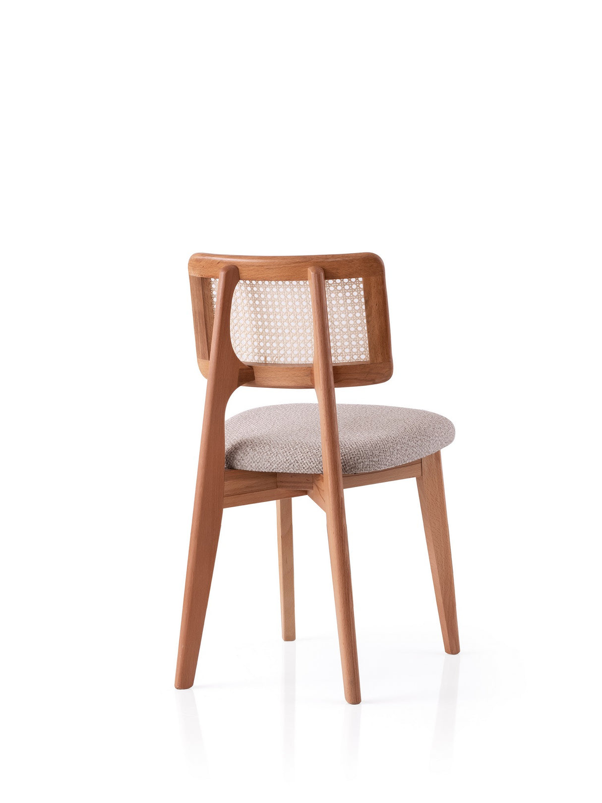 Scaun Punto - 4451, Stejar - Gri deschis, 43x47x80 cm