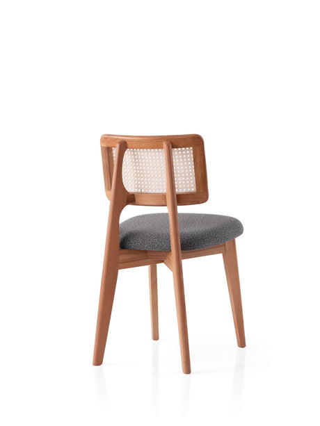 Scaun Punto - 4452, Stejar - Gri închis, 43x47x80 cm