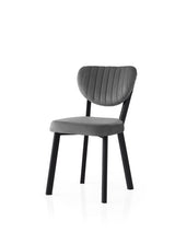 Set 2 scaune Beta - 839 V2, Negru - Antracit, 46x54x86 cm