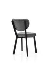 Set 2 scaune Beta - 839 V2, Negru - Antracit, 46x54x86 cm