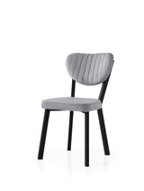 Set 2 scaune Beta - 851 V2, Negru - Ice blue, 46x54x86 cm