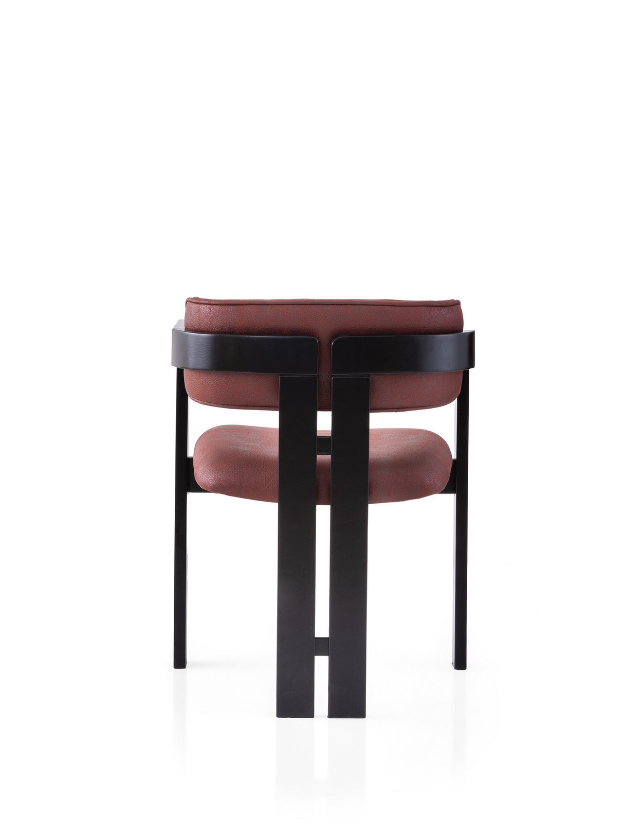 Scaun Cozy - 047, Negru - Roșu, 57x44x76 cm