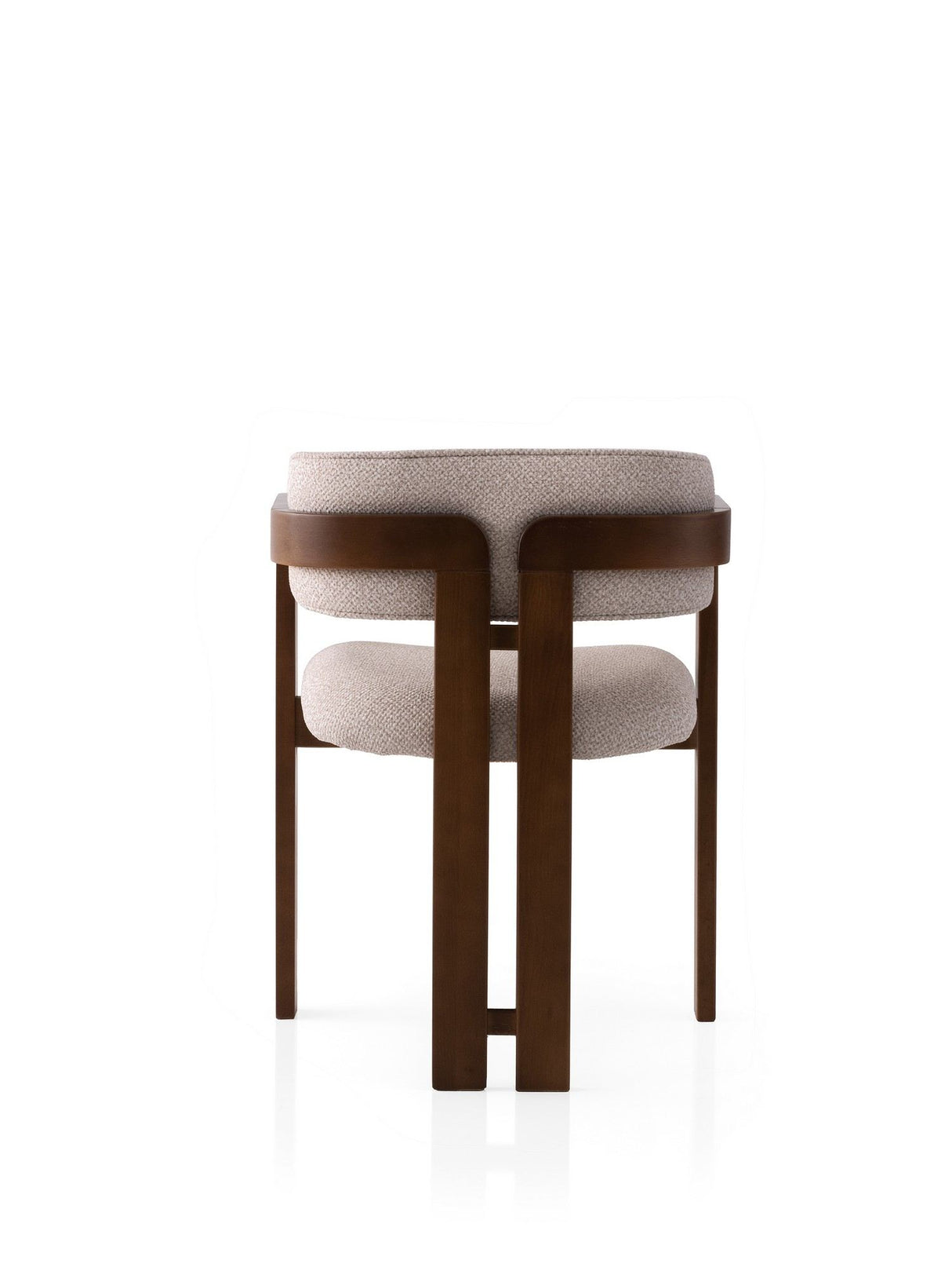 Scaun Cozy - 048, Nuc - Crem, 57x44x76 cm