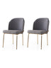 Set 2 scaune Dore - 131 V2, Auriu - Anthracithe, 62x52x75 cm, SKU 974NMB1864, imagine 1