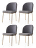 Set 4 scaune Dore - 131 V4, Auriu - Anthracithe, 62x52x75 cm, SKU 974NMB1865, imagine 1