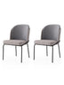 Set 2 scaune Dore - 175 V2, Auriu - Gri, 62x52x75 cm, SKU 974NMB1870, imagine 1