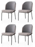Set 4 scaune Dore - 175 V4, Auriu - Gri, 62x52x75 cm, SKU 974NMB1871, imagine 1