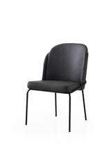 Set 4 scaune Dore - 195 V4, Auriu - Negru, 62x52x75 cm